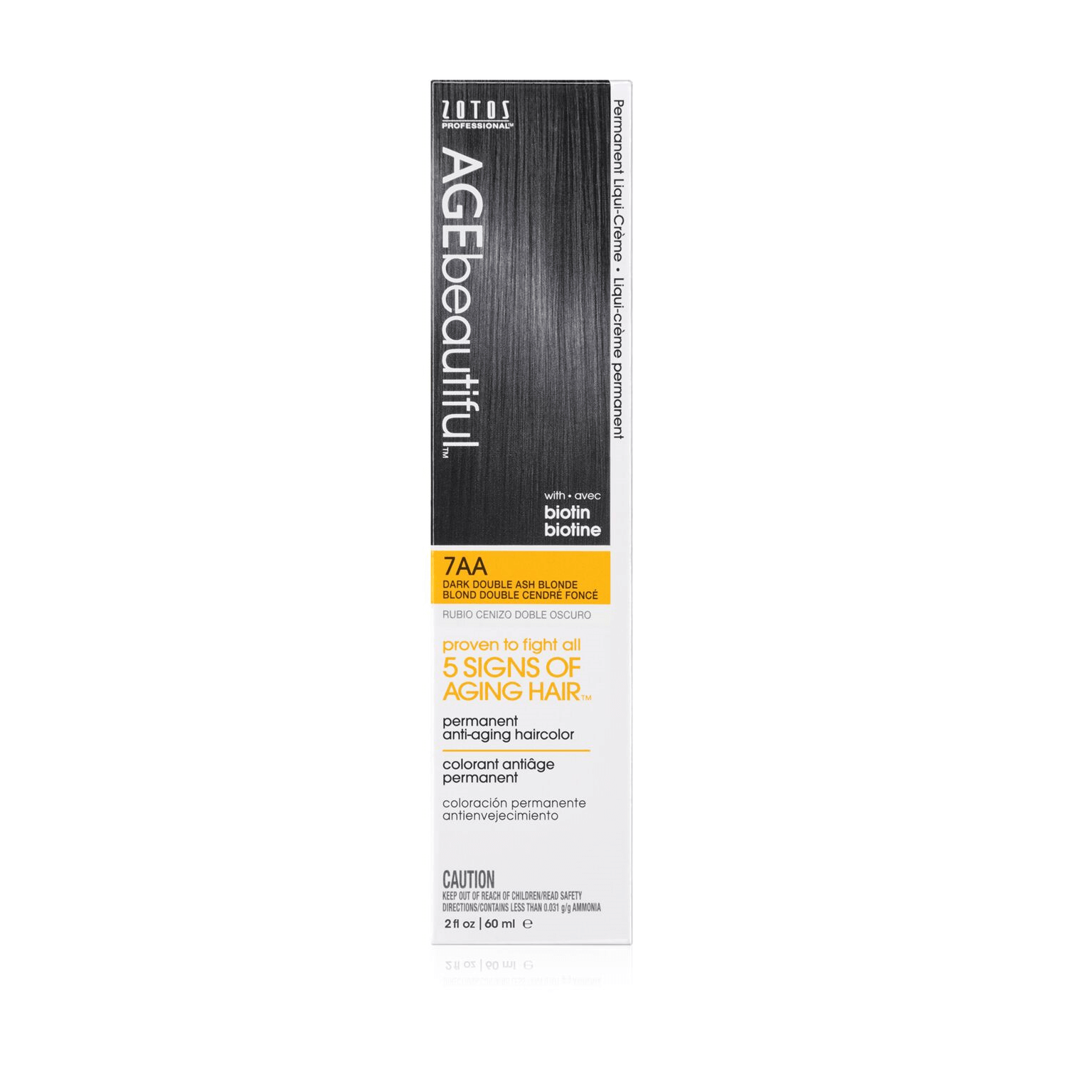 AGEbeautiful 7AA Dark Double Ash Blonde Permanent Liqui-Creme Hair Color 2 oz - AGEbeautiful
