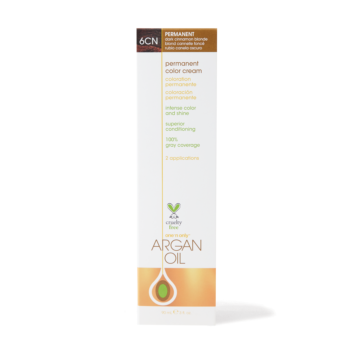 One 'n Only Argan Oil Permanent Color Cream 6CN Dark Cinnamon Blonde