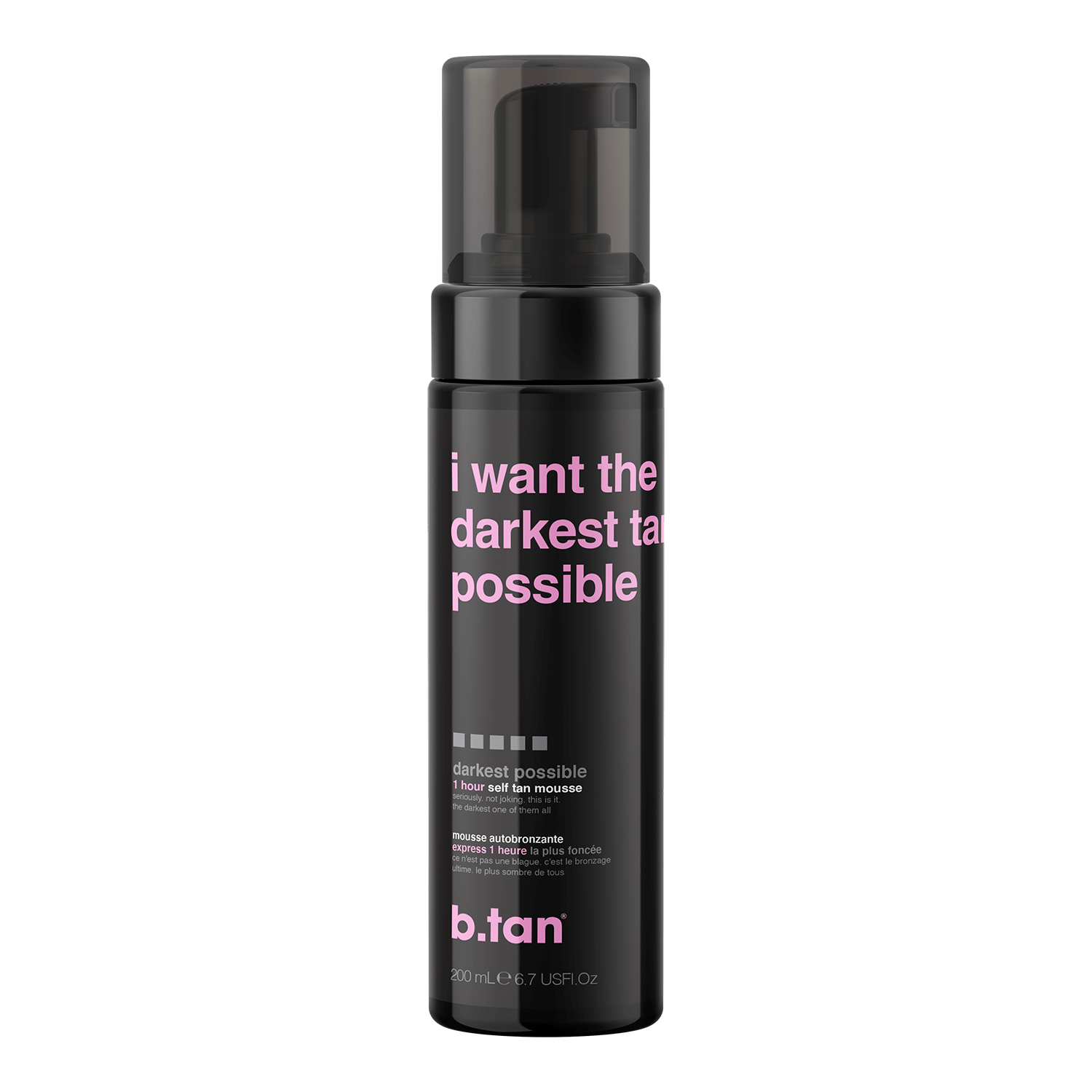 b.tan I want the darkest tan possible - self tan mousse
