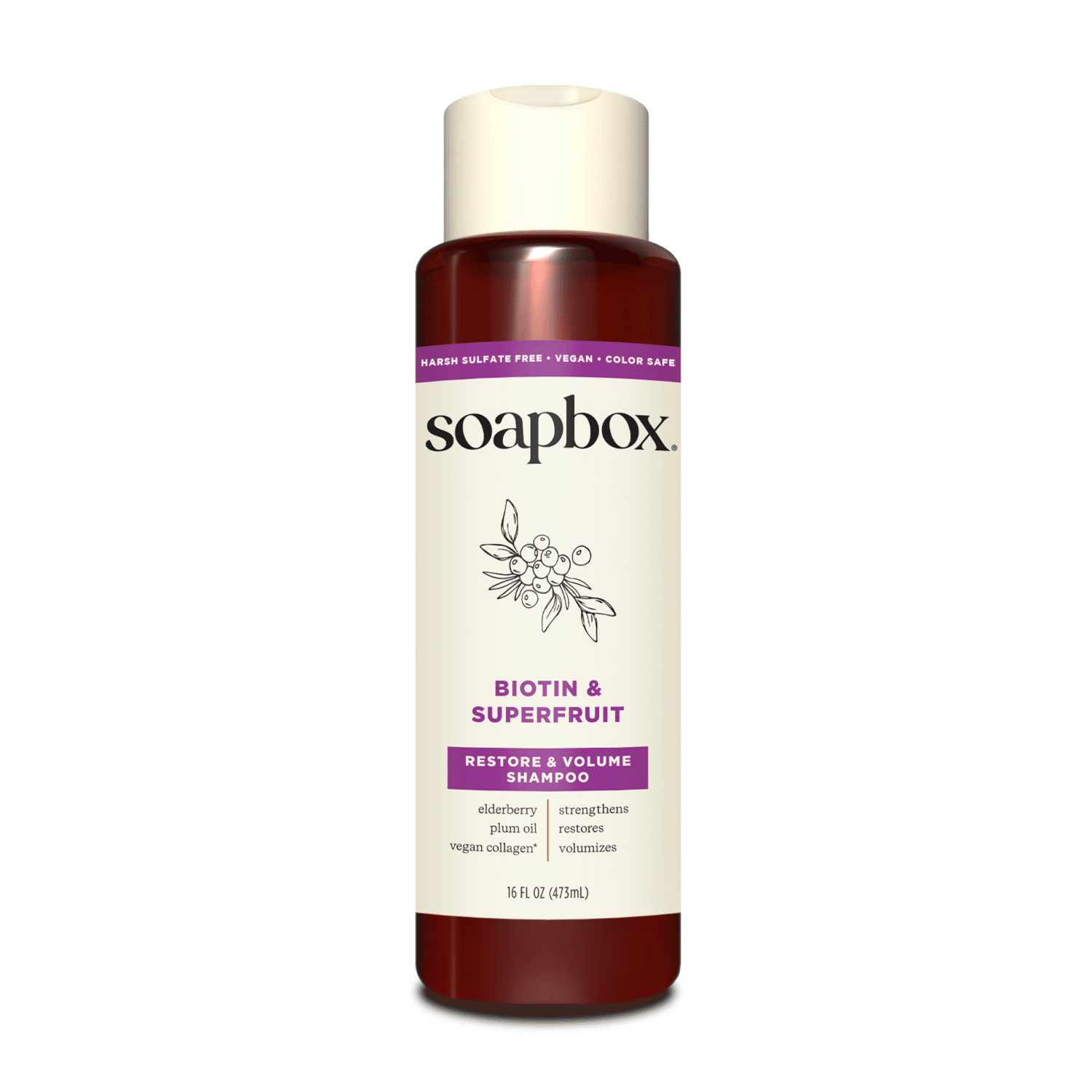 Soapbox Biotin and Superfruit Restore & Volumize Shampoo