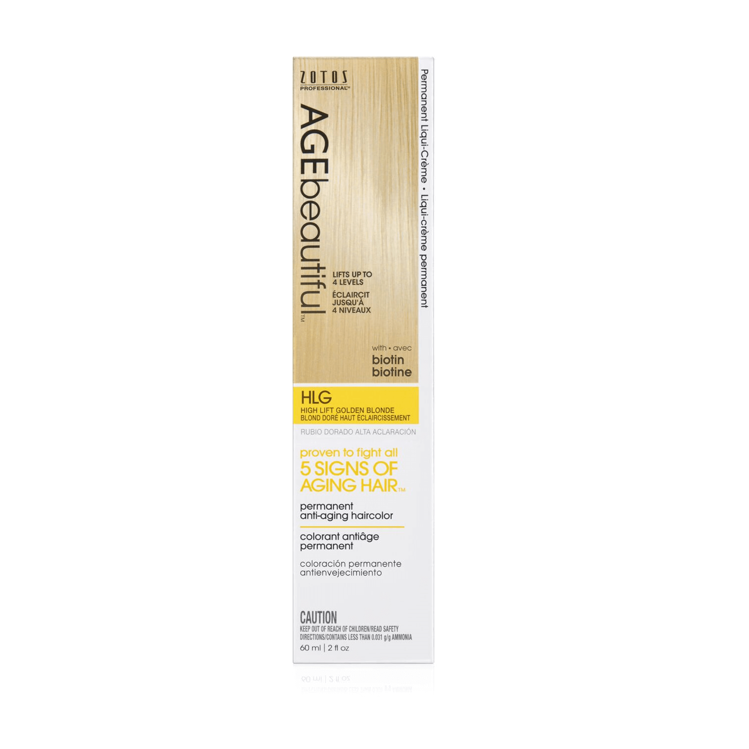 AGEbeautiful High Lift Golden Blonde Permanent Liqui-Creme Hair Color 2 oz