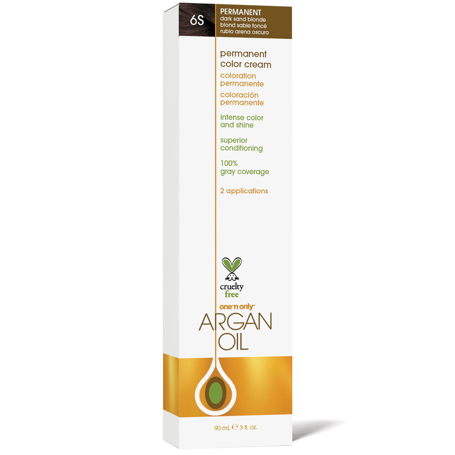 One 'n Only Argan Oil Permanent Color Cream 6S Dark Sand Blonde
