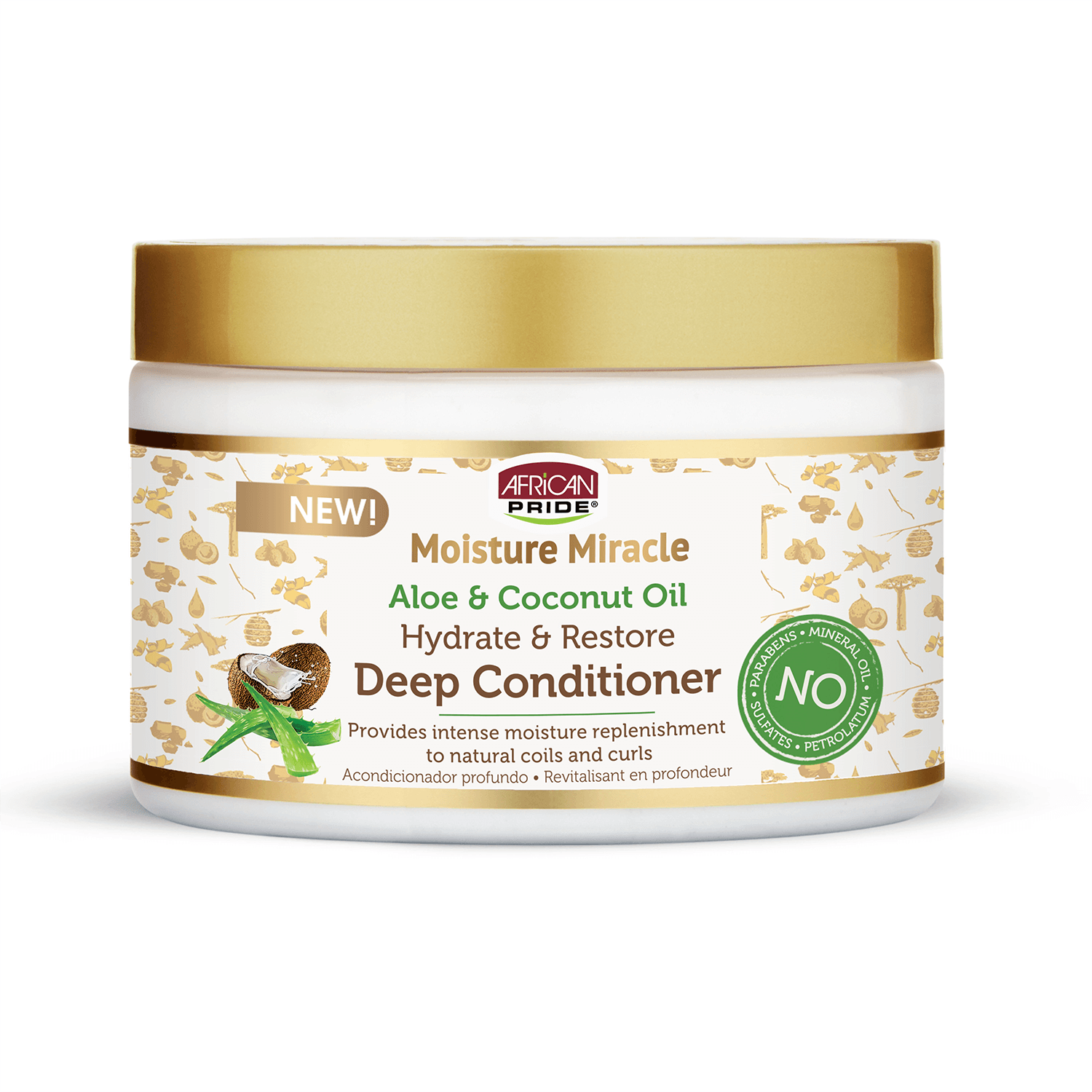 African Pride Moisture Miracle Aloe & Coconut Oil Deep Conditioner - African Pride