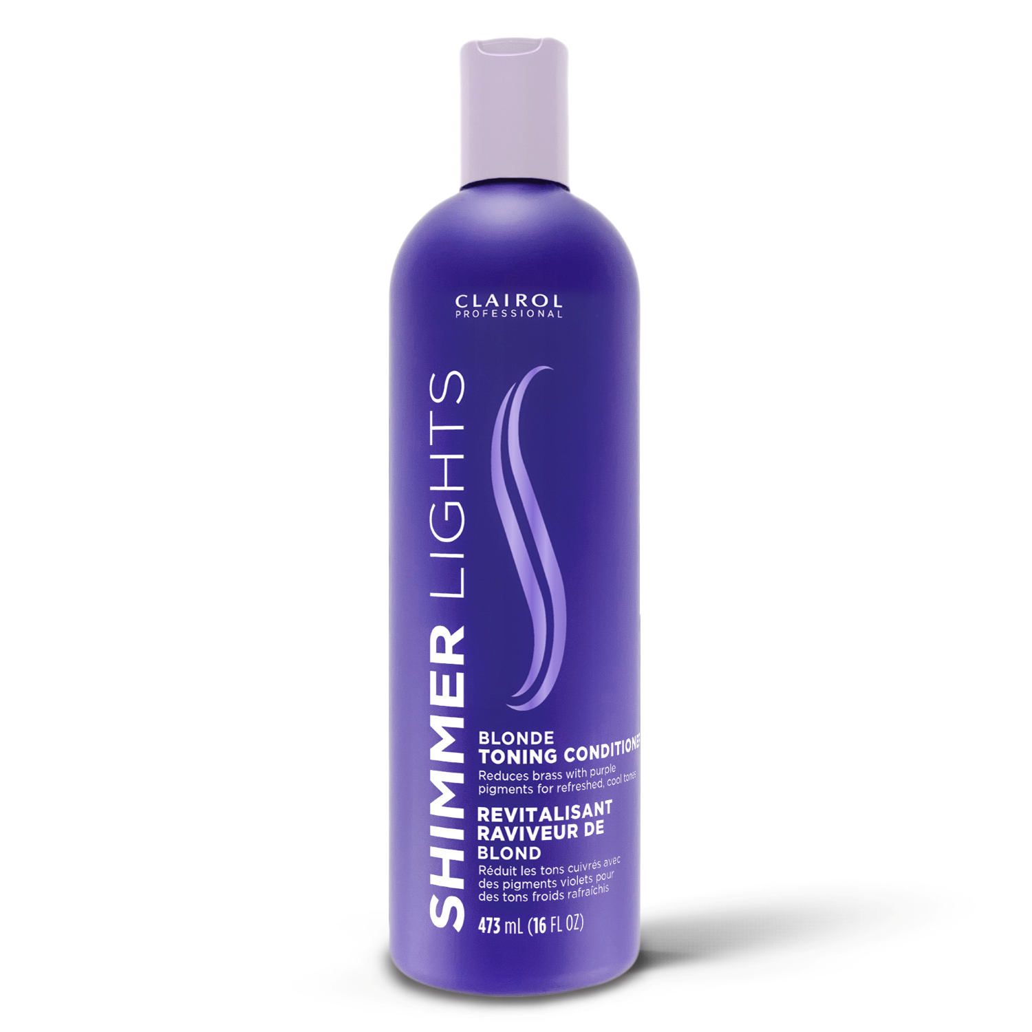 Clairol Professional Shimmer Lights Purple Conditioner for Blonde & Silver 16 Oz