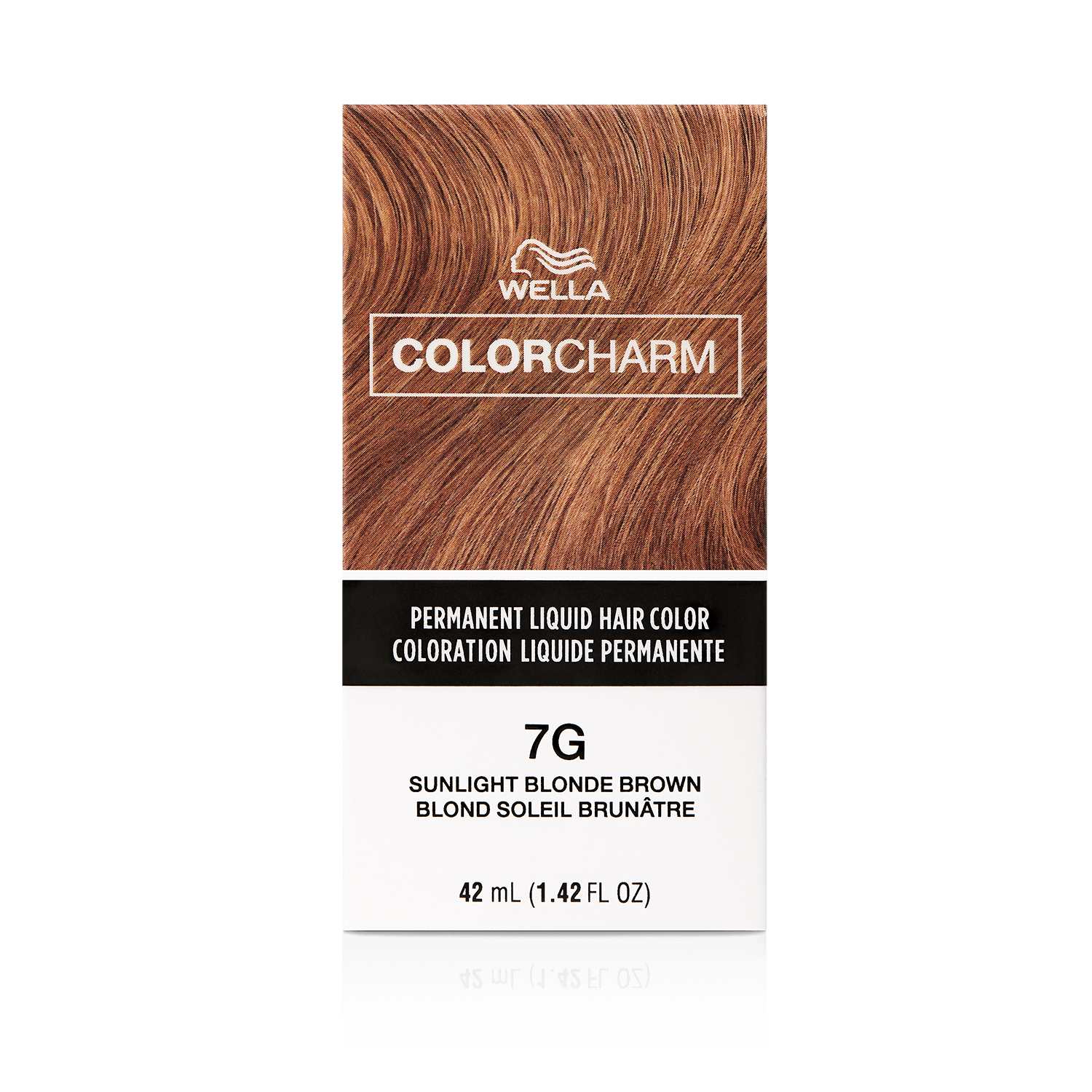 Wella 7G Sunlight Blonde Brown Permanent Liquid Hair Color 1.42 Oz