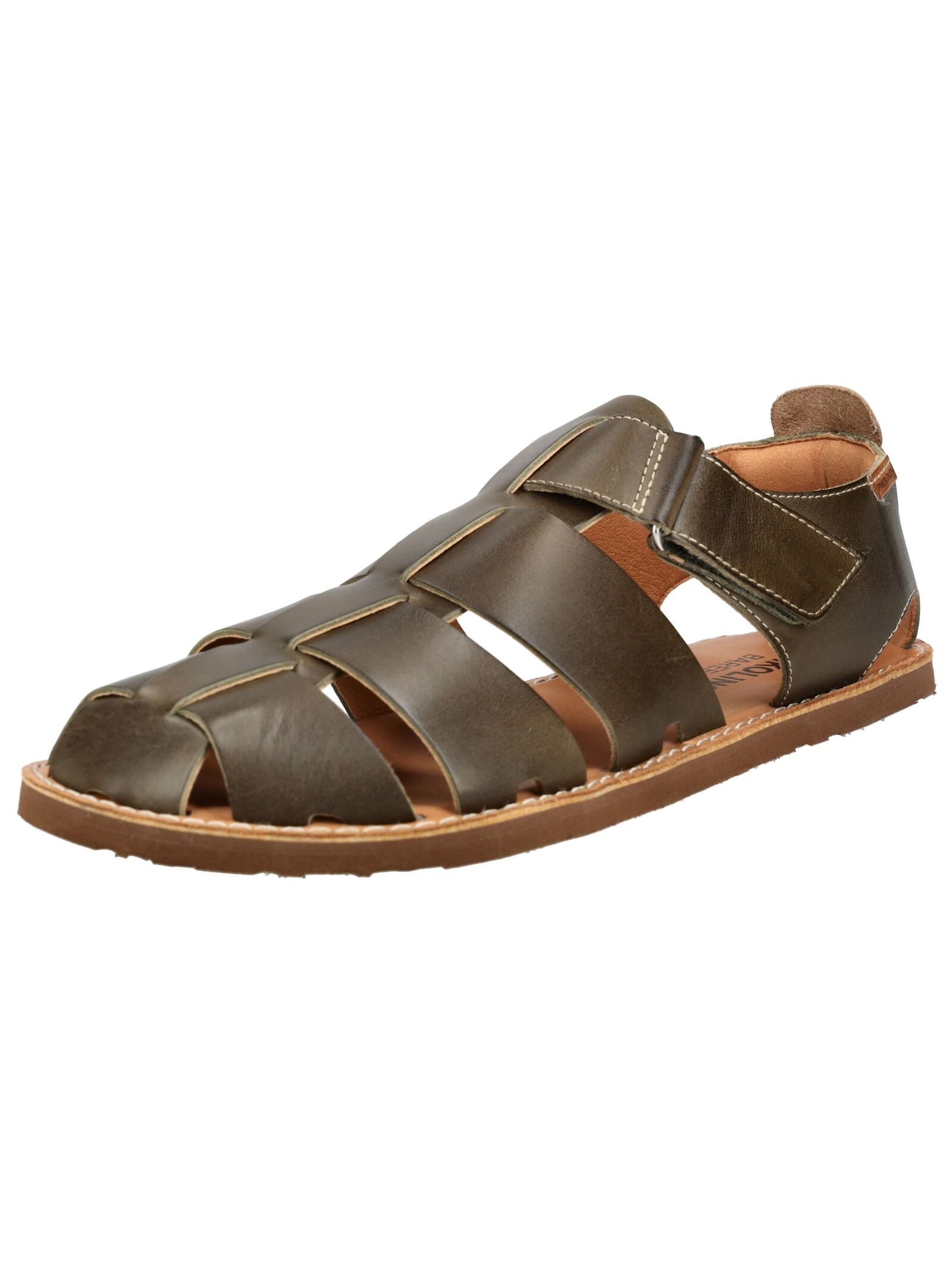 Sandale PIKOLINOS "PIKOLINOS Sandalen Leder", Herren, Gr. 44, dunkelbraun, Leder, Schuhe Sandale