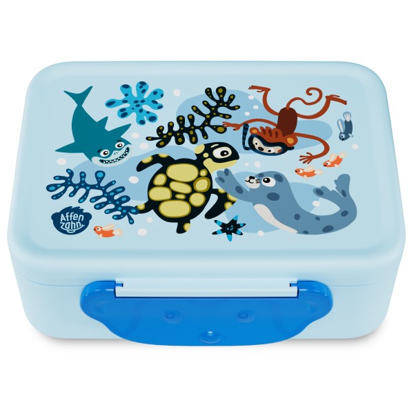 Affenzahn - Kid's Kunststoff Brotdose - Essensaufbewahrung Gr 1 l blau