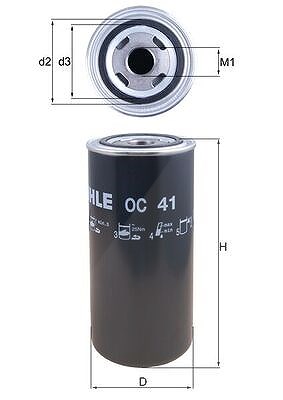 Mahle Hydraulikfilter, Automatikgetriebe [Hersteller-Nr. OC41] Image