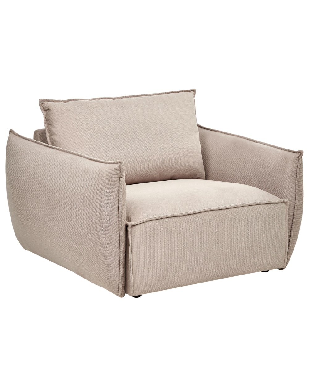 Fauteuil en tissu beige H78