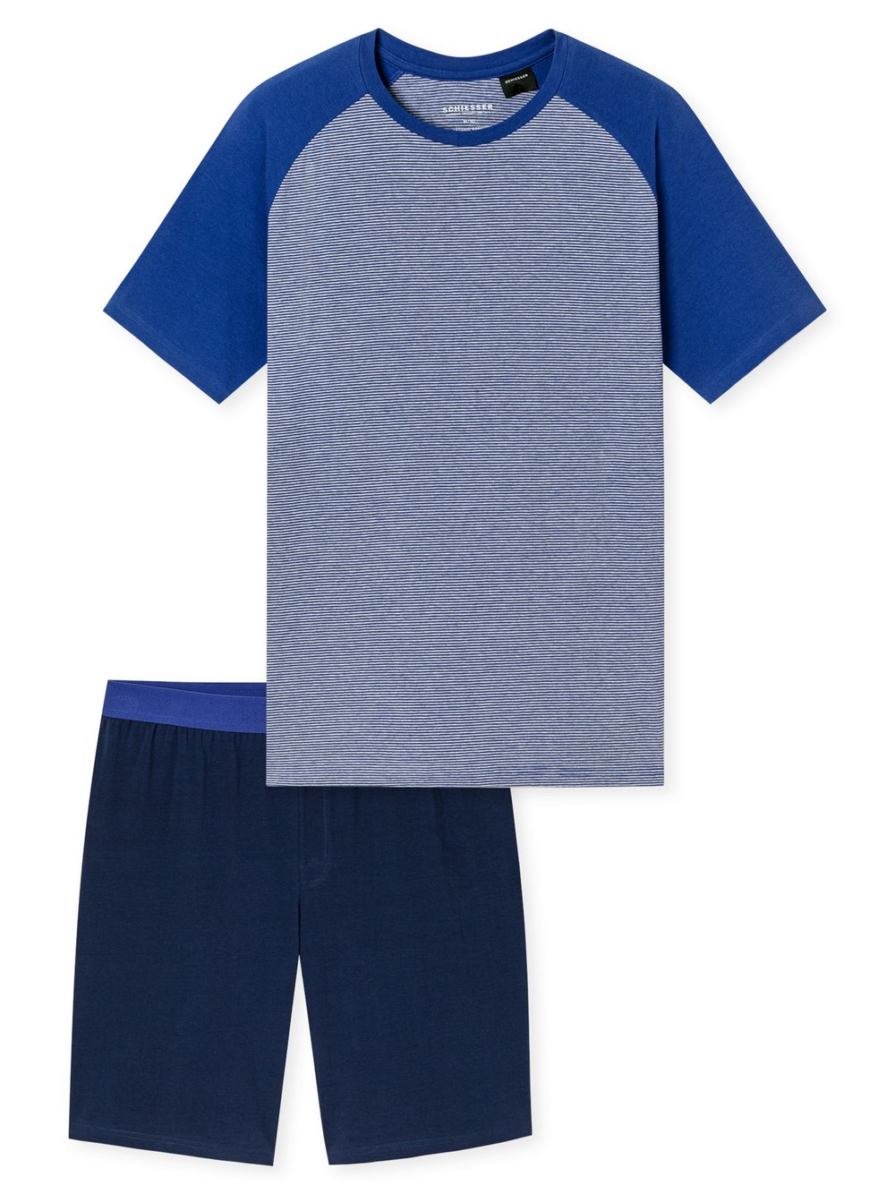 Schiesser Pyjama Herren blau, 50 Image