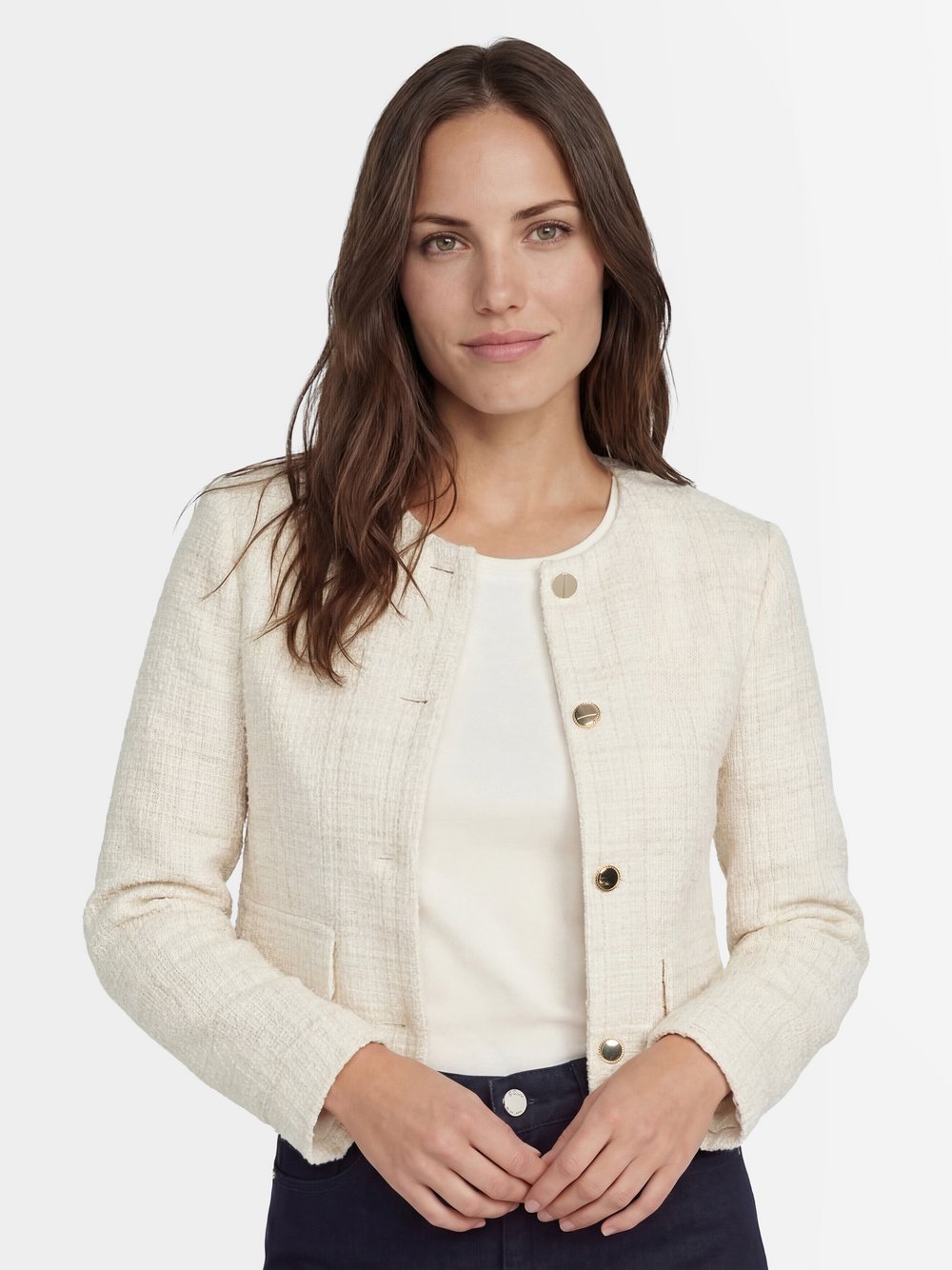s.Oliver BLACK LABEL Kurzblazer Damen ecru, 48 Image
