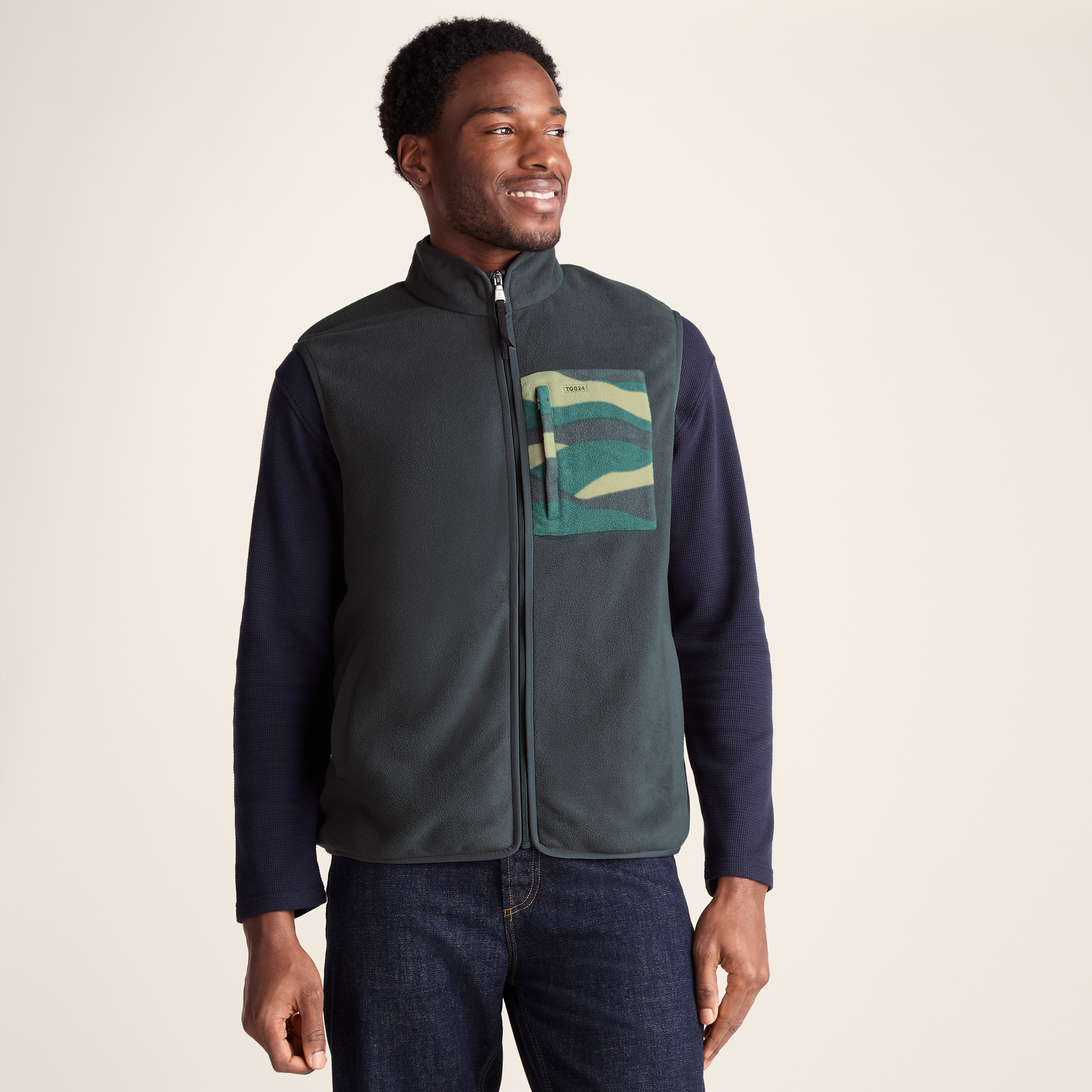 TOG24 Stark Mens Microfleece Gilet - Deep Slate - Grey - Size 2XL | TOG24 Sale | Discount Designer Brands