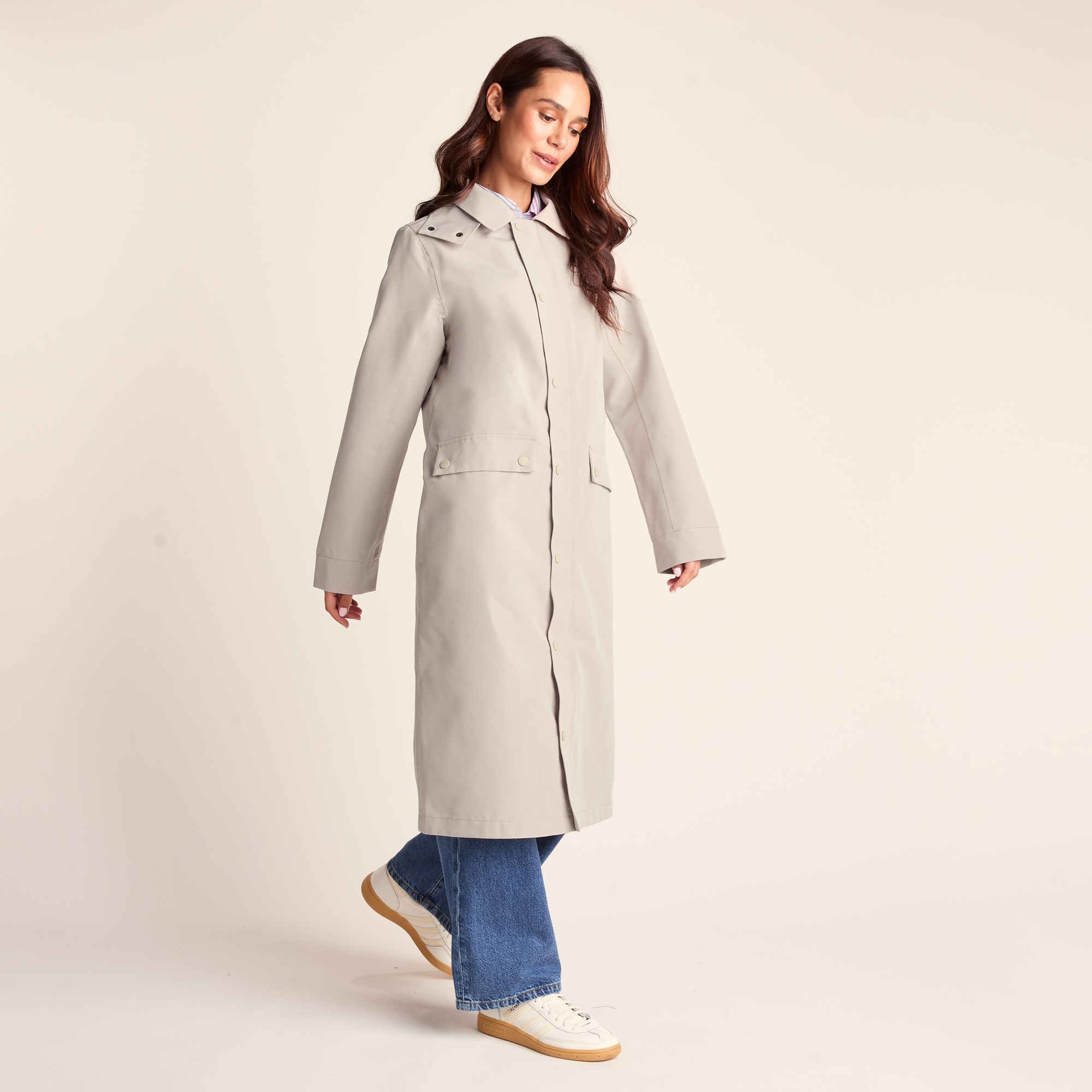 TOG24 Remi Womens Classic Waterproof Car Coat - Cool Beige - Size 16 UK | TOG24 Sale | Discount Designer Brands