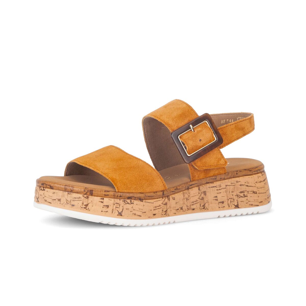 Plateausandaletten GABOR "Plateau Sandale", Damen, Gr. 42,5, orange, Schuhe