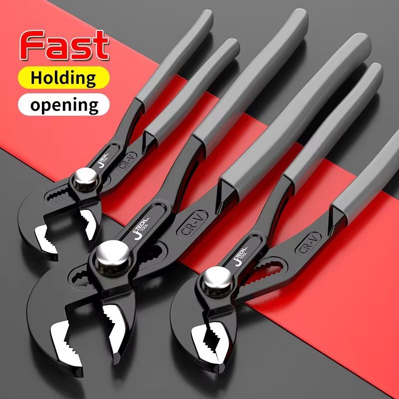 Adjustable Quick Release Water Pump Pliers Multi Function Pipe Wrench Clamp Pliers 10 Inch