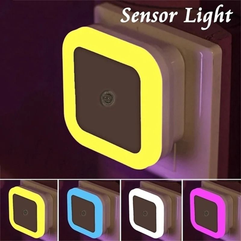 Compact Wireless LED Sensor Night Light white us