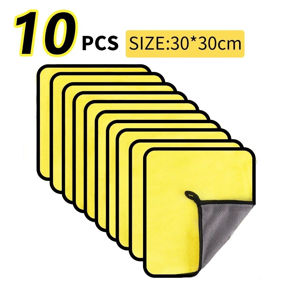 Industrial Standard Car Wash And Kitchen Microfiber Towels 3 Pcs