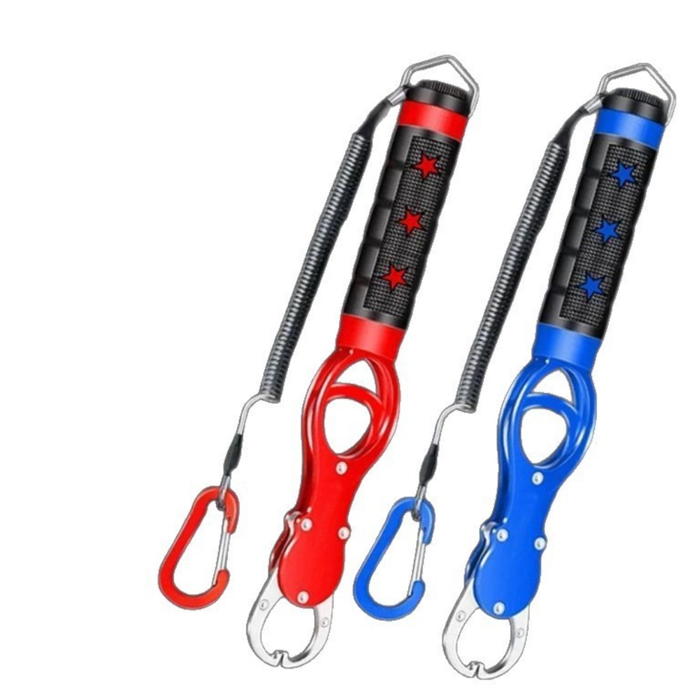 Heavy Duty Fish Lip Gripper, Waterproof Fishing Grip Hook Tool With Weighing Scale, No Rust Aluminum Alloy Fish Controll Heavy Duty Fish Lip Gripper, Waterproof Fishing Grip Hook Tool With Weighing Scale, No Rust Aluminum Alloy Fish Controll
