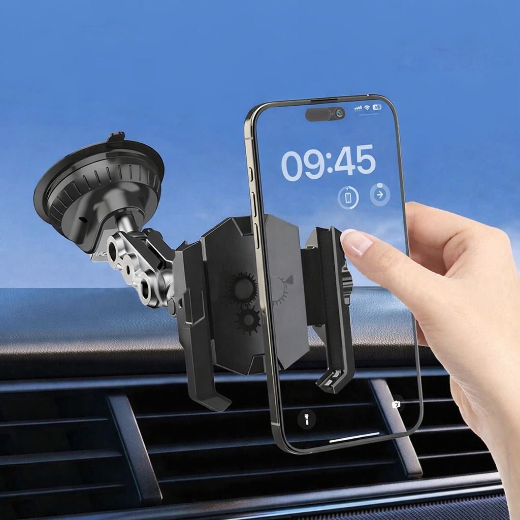 Universal Car Phone Holder, Strong Suction Windshield Mount, Adjustable For IPhone, Samsung, Android Phones Universal Car Phone Holder, Strong Suction Windshield Mount, Adjustable For IPhone, Samsung, Android Phones
