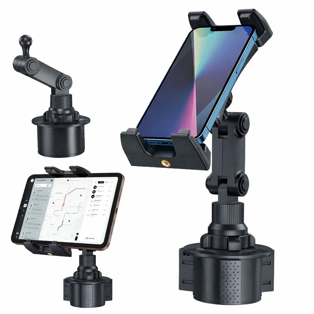 Adjustable Car Mount Holder For IPhone, IPad, Samsung, Tablet Secure Phone Stand For Cars, SUVs, Trucks, And Road Trip Adjustable Car Mount Holder For IPhone, IPad, Samsung, Tablet Secure Phone Stand For Cars, SUVs, Trucks, And Road Trip