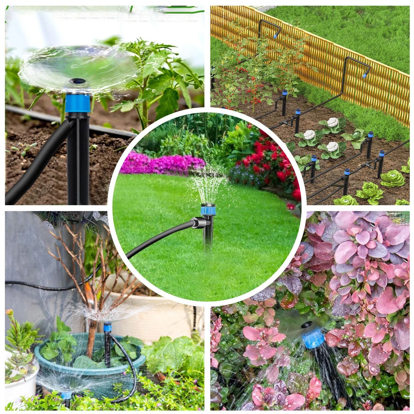 Adjustable Drip Irrigation Emitters Garden Drip Watering System Adjustable Drip Irrigation Emitters Garden Drip Watering System