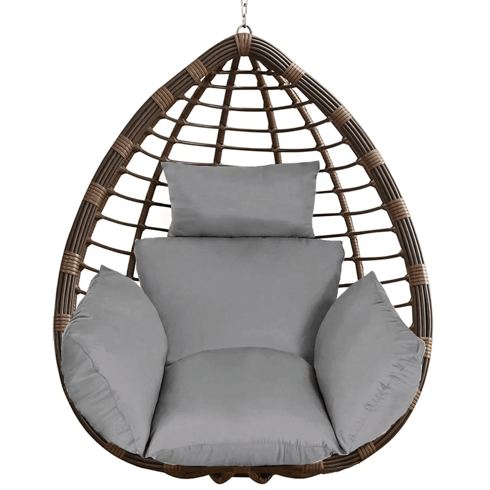 Hanging Basket Seat Cushion, Thicken Egg Chair Cushion Pad, Soft Chair Mat, Comfortable Home Outdoor Cushion blue