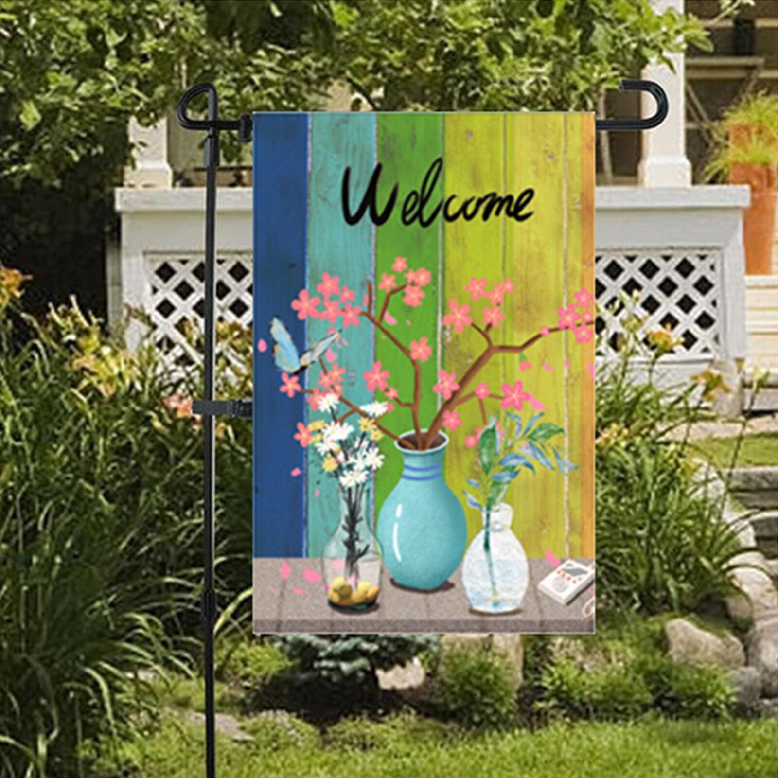 White Sublimation Blank Flags Polyester Garden Banner For DIY Custom Designs White Sublimation Blank Flags Polyester Garden Banner For DIY Custom Designs