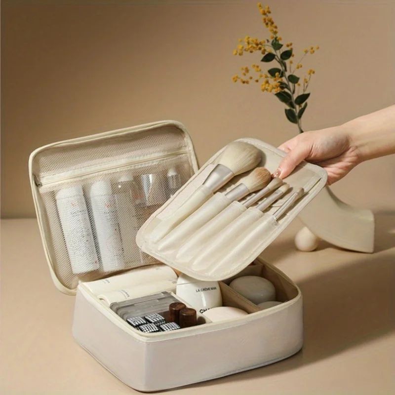 Black Travel Makeup Organizer Cosmetic Bag Black Travel Makeup Organizer Cosmetic Bag