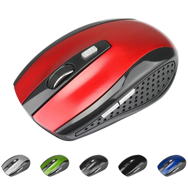 2.4GHz Wireless Gaming Mouse Adjustable DPI Ergonomic Optical Mouse blue