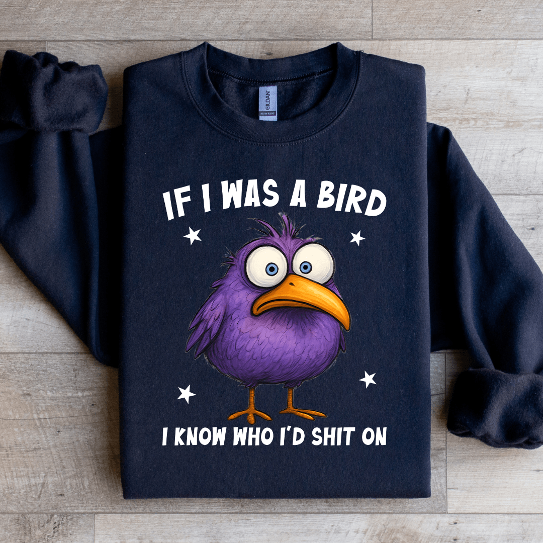 If I Was A Bird Sweatshirt L Light Pink