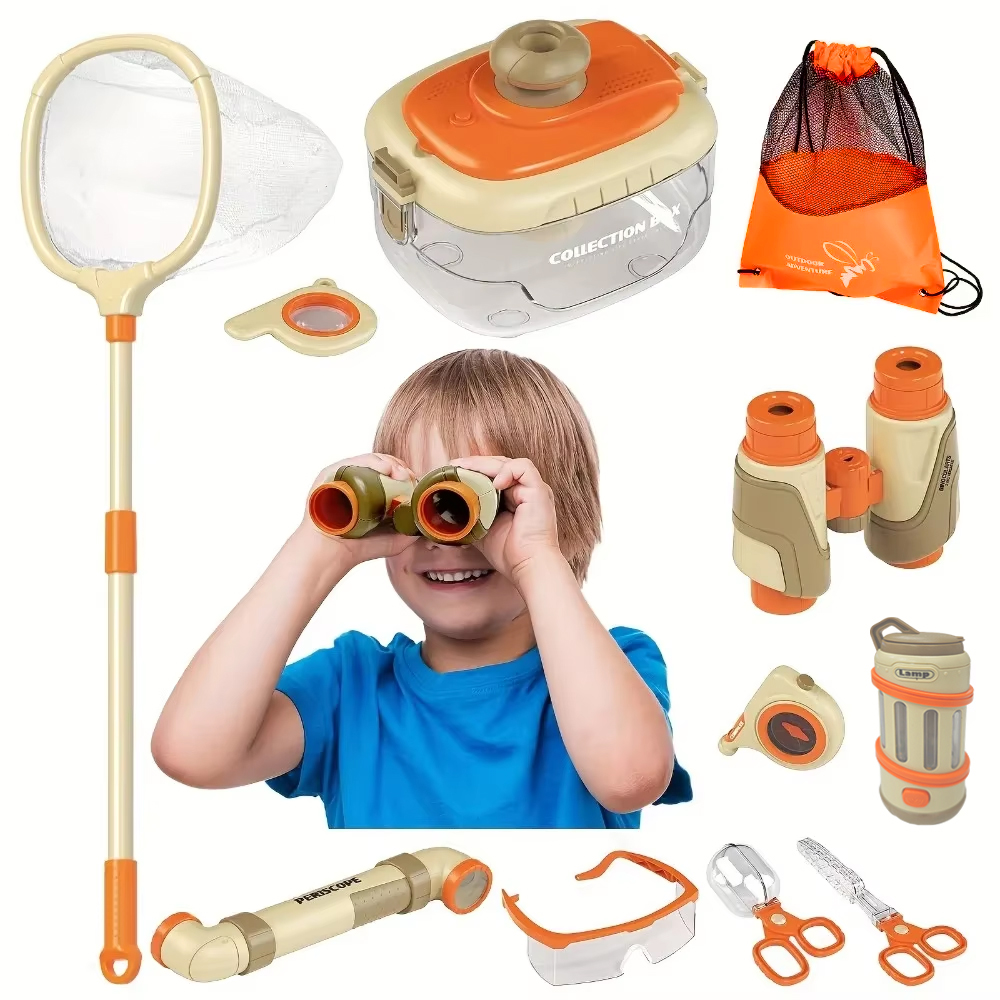 Kids Explorer Kit, Bug Catcher, Binoculars, Outdoor Exploration Kit For Hiking, Camping, Educational Toy For Kids Kids Explorer Kit, Bug Catcher, Binoculars, Outdoor Exploration Kit For Hiking, Camping, Educational Toy For Kids