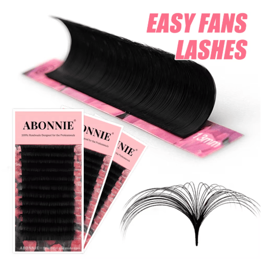 Abonnie Super Soft Blooming Lash Extensions Easy Fan Mega Volume (825mm) 21mm 0.10mm dd