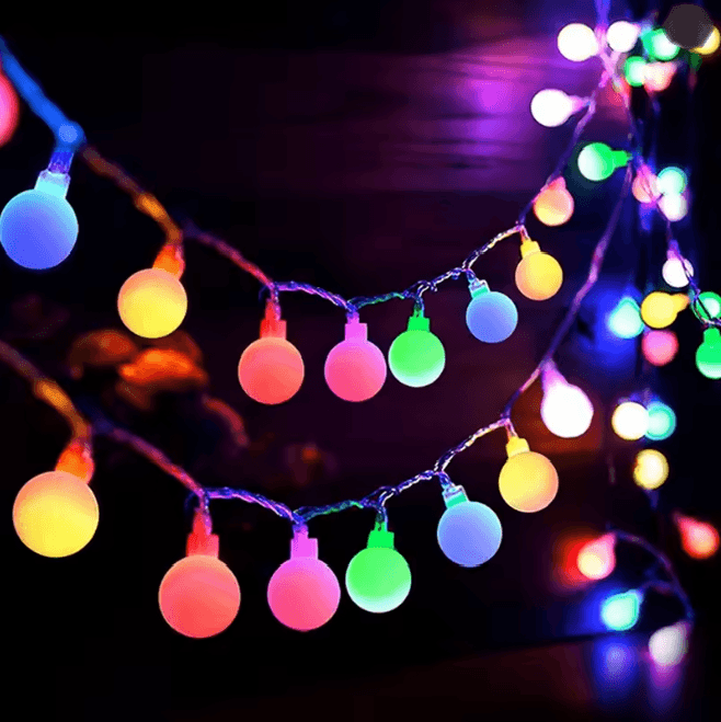 Globe LED String Lights Waterproof Fairy Lights Battery Or USB Powered For Garden And Events rgb 10m80led battery