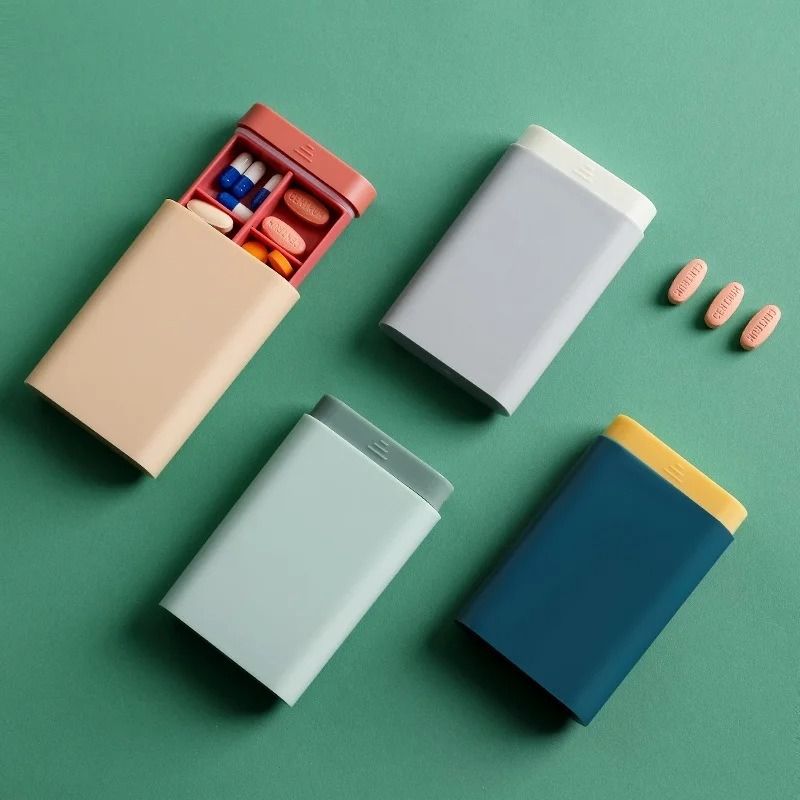 Mini Portable 6 Grid Travel Vitamin Box no.4