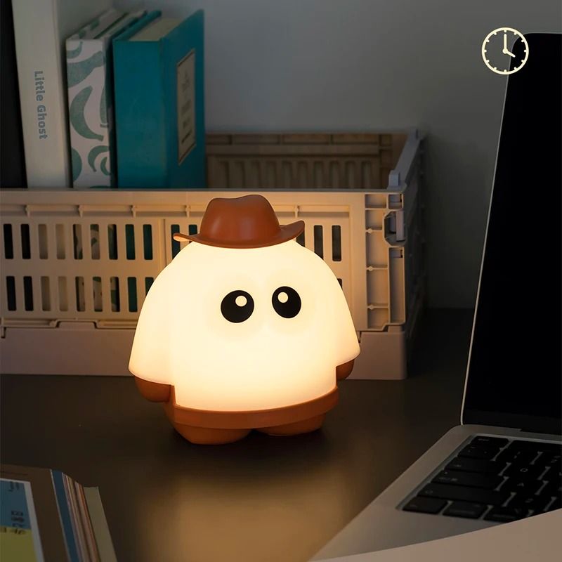 Rechargeable Cute Kerosene Desk Lamp yellow