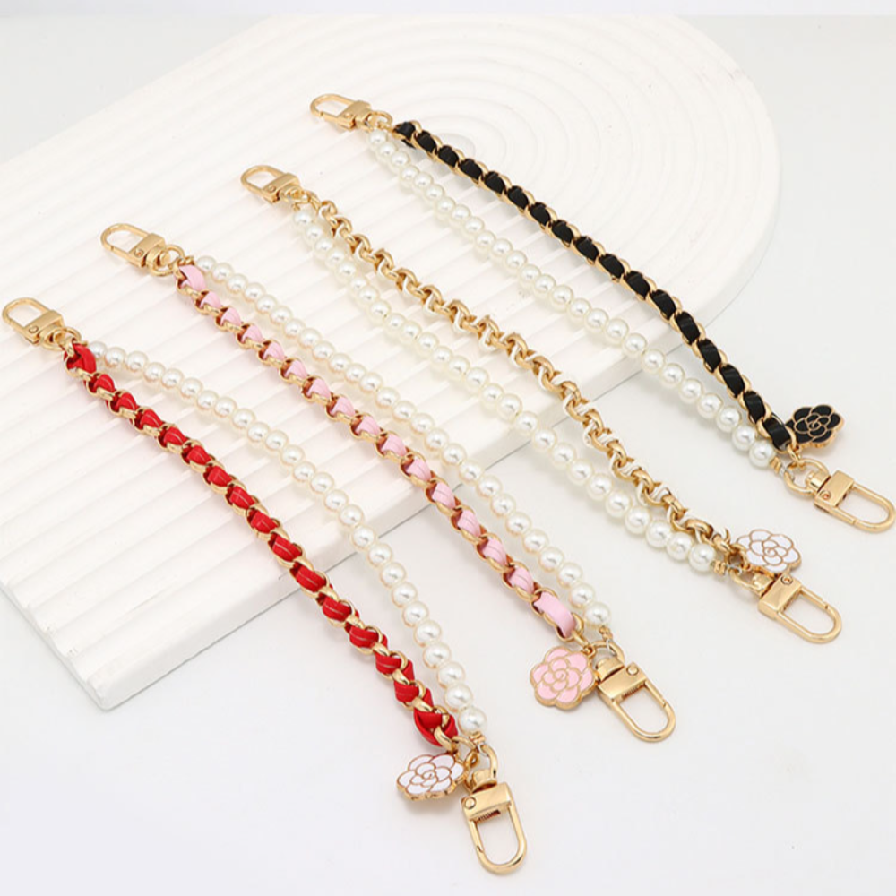 Replacement Bag Chain, Bag Handles For Handbag, Decorative Purse Chain black