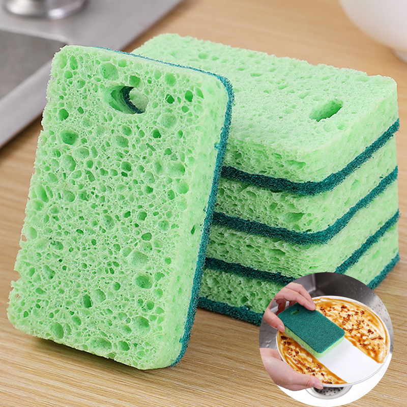 Wipe Re Washable Sponge, Natural Wood Pulp Cotton Household Cleaning Pad For Kitchen & Gadgets Wipe Re Washable Sponge, Natural Wood Pulp Cotton Household Cleaning Pad For Kitchen & Gadgets