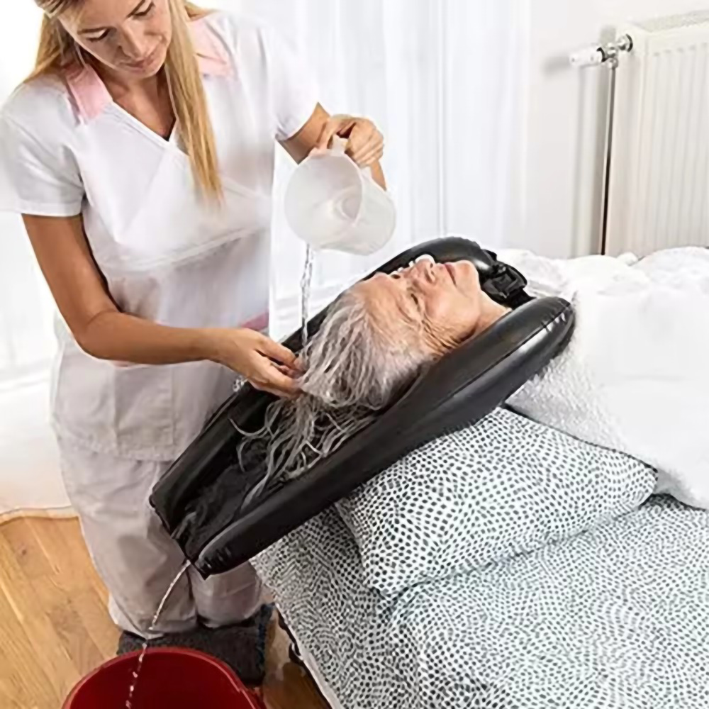 Inflatable Salon Hair Portable Shampoo Basin, PVC Mobile Wash Sink For Elderly, Disabled, Injured, Pregnant Inflatable Salon Hair Portable Shampoo Basin, PVC Mobile Wash Sink For Elderly, Disabled, Injured, Pregnant