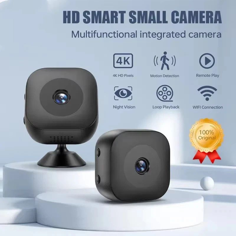 Mini 4K WiFi Wireless Security Camera With Remote Monitoring And Night Vision only Camera