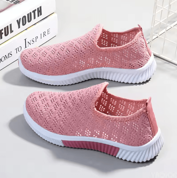 2026 Womens Breathable Mesh Sneakers Soft Sole Casual Sport Shoes purple 40
