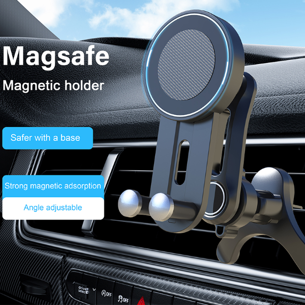 Strengthened Magnetic Car Phone Holder, Magnetic Phone Mount For Car, Compatible With Magsafe, Not Blocking Air Vent Strengthened Magnetic Car Phone Holder, Magnetic Phone Mount For Car, Compatible With Magsafe, Not Blocking Air Vent