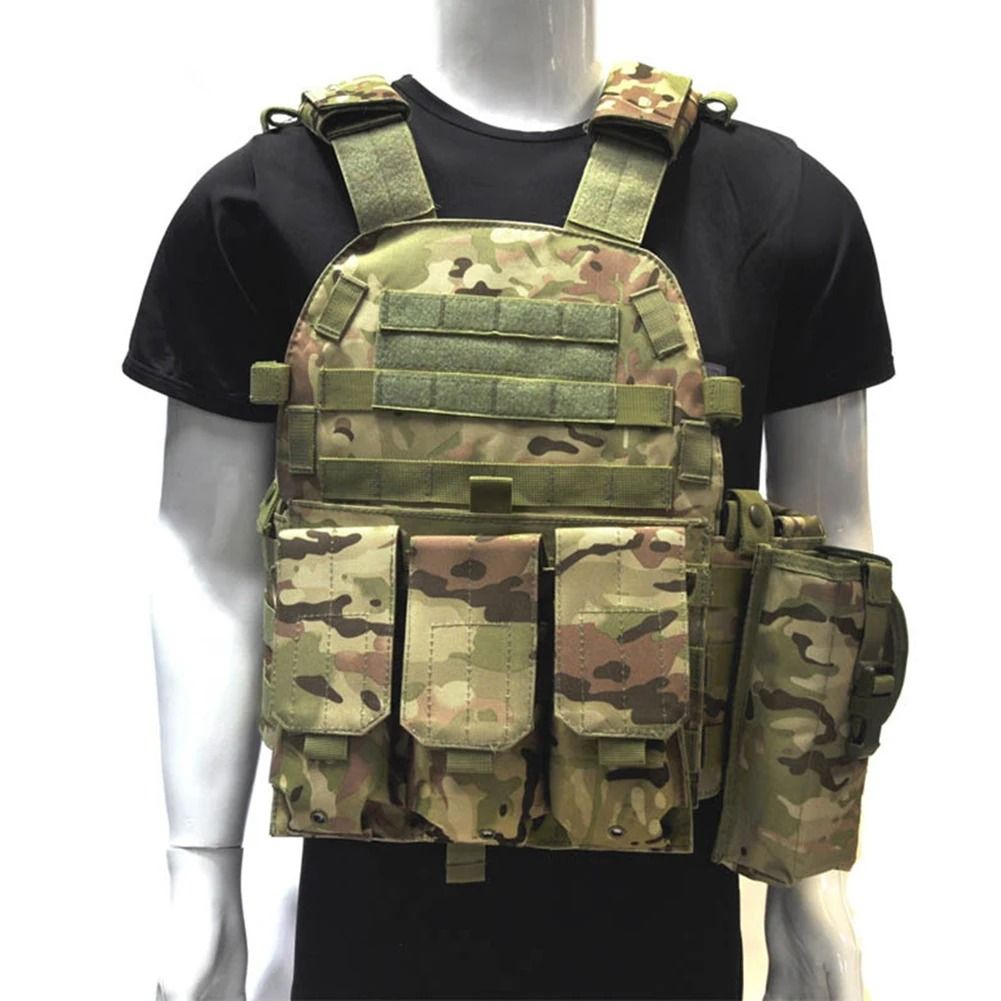 Adjustable Tactical Hunting Vest MOLLE Chest Vest Camouflage Outdoor Waistcoat camouflage