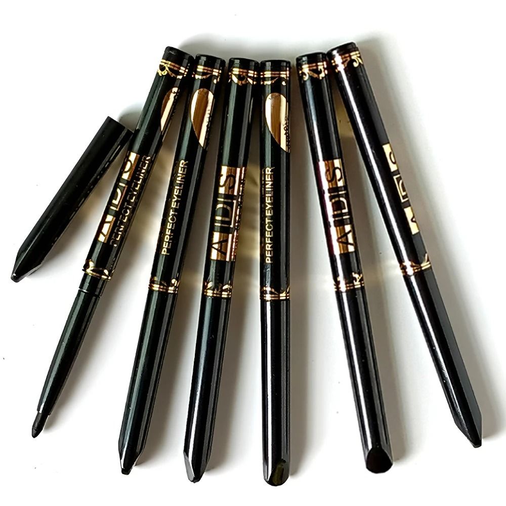 2Pcs Waterproof Black And Brown Eyeliner Pencil Set 3 Pcs Coffee