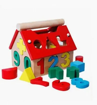 Montessori Math Toy For Toddlers Educational Wooden Puzzle Toys Count Number House Shape Matching Games Board Toy Montessori Math Toy For Toddlers Educational Wooden Puzzle Toys Count Number House Shape Matching Games Board Toy