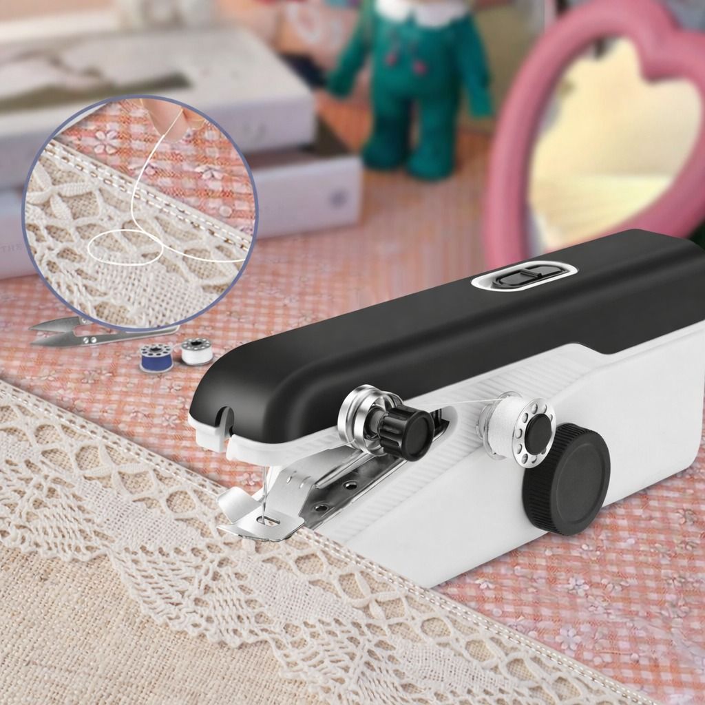 Portable Mini Sewing Machine For DIY, Travel, And Household Use Electric Stitch Handheld Sewing Machine Portable Mini Sewing Machine For DIY, Travel, And Household Use Electric Stitch Handheld Sewing Machine