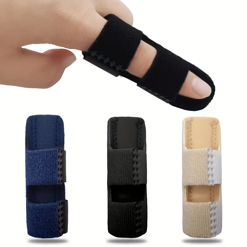 Breathable Finger Pain Relief Support Brace Finger Guard For Finger Fixation & Health Care black