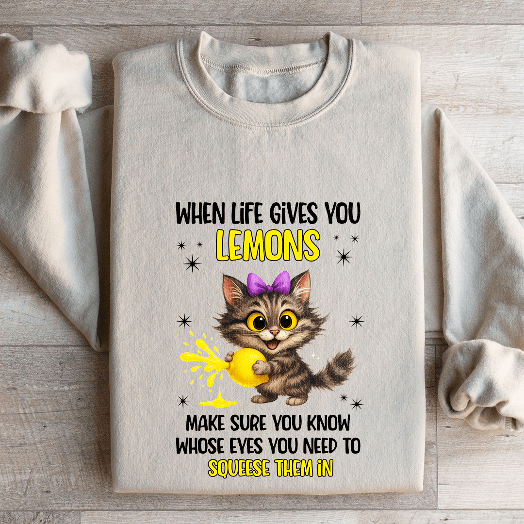 When Life Gives You Lemons Sweatshirt 2XL White