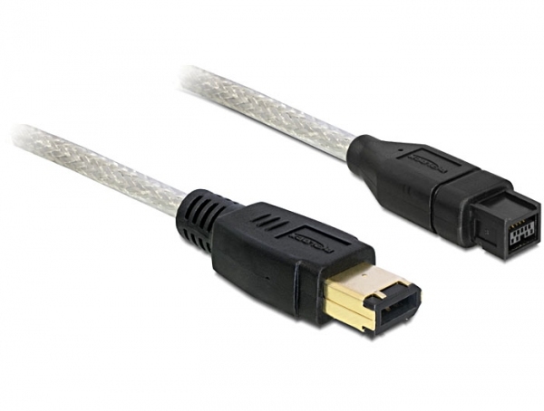 Delock FireWire A/B, 2.0m, Grau, Männlich/Männlich, 2 m Image