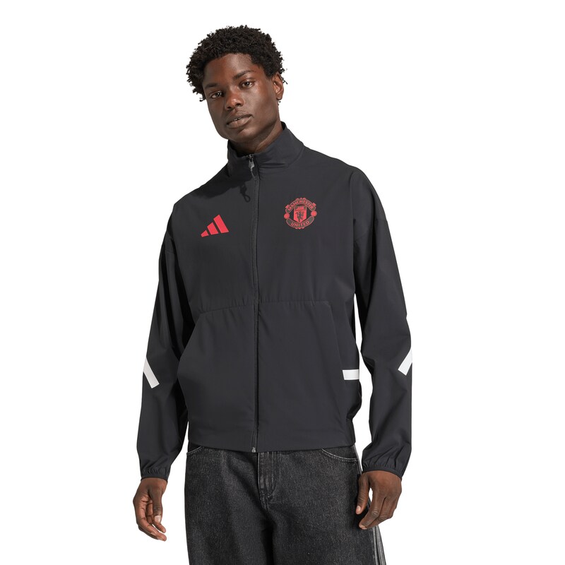 "Manchester United adidas Anthem Jacke – Schwarz" Image