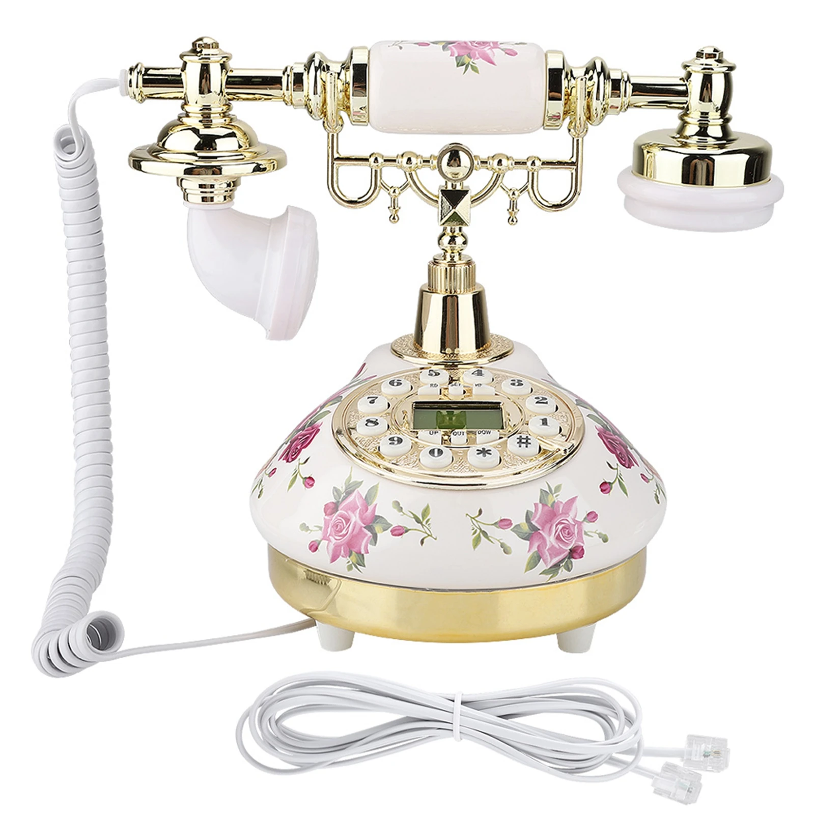 【New】Antique Telephone MS-9101 Vintage Retro Imitation Antique Telephone for Home Use
